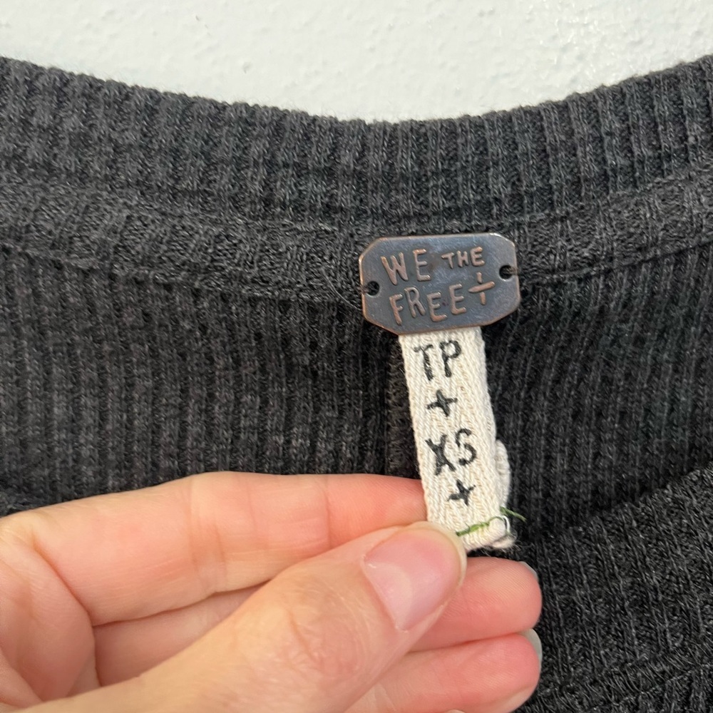 WE THE FREE boho canyon wash tie dye long line tunic with pockets size XS - Picture 6 of 10